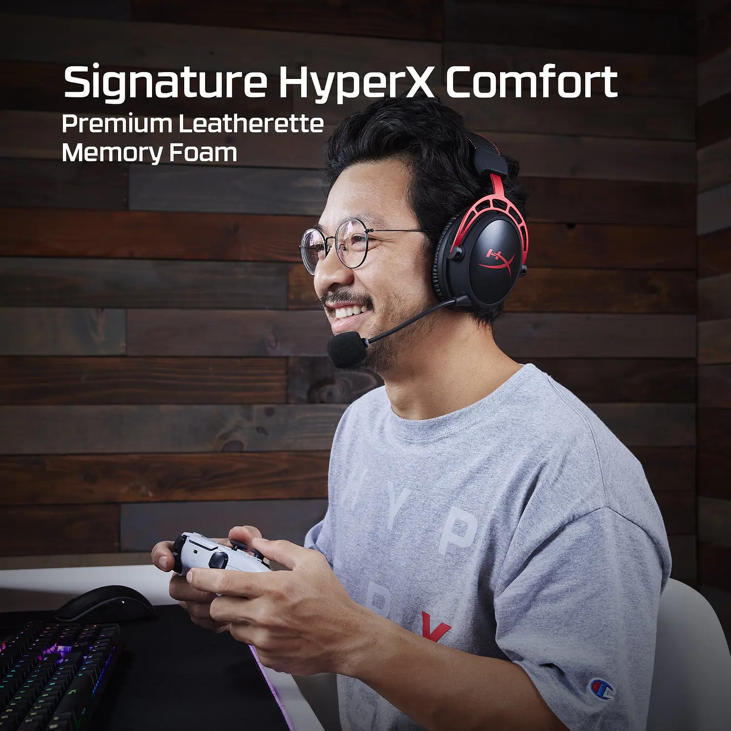 HyperX Cloud Alpha Wireless Audífonos Gamer Inalámbricos 2.4GHz, 300h, DTS, 50mm, Negro/Rojo 10