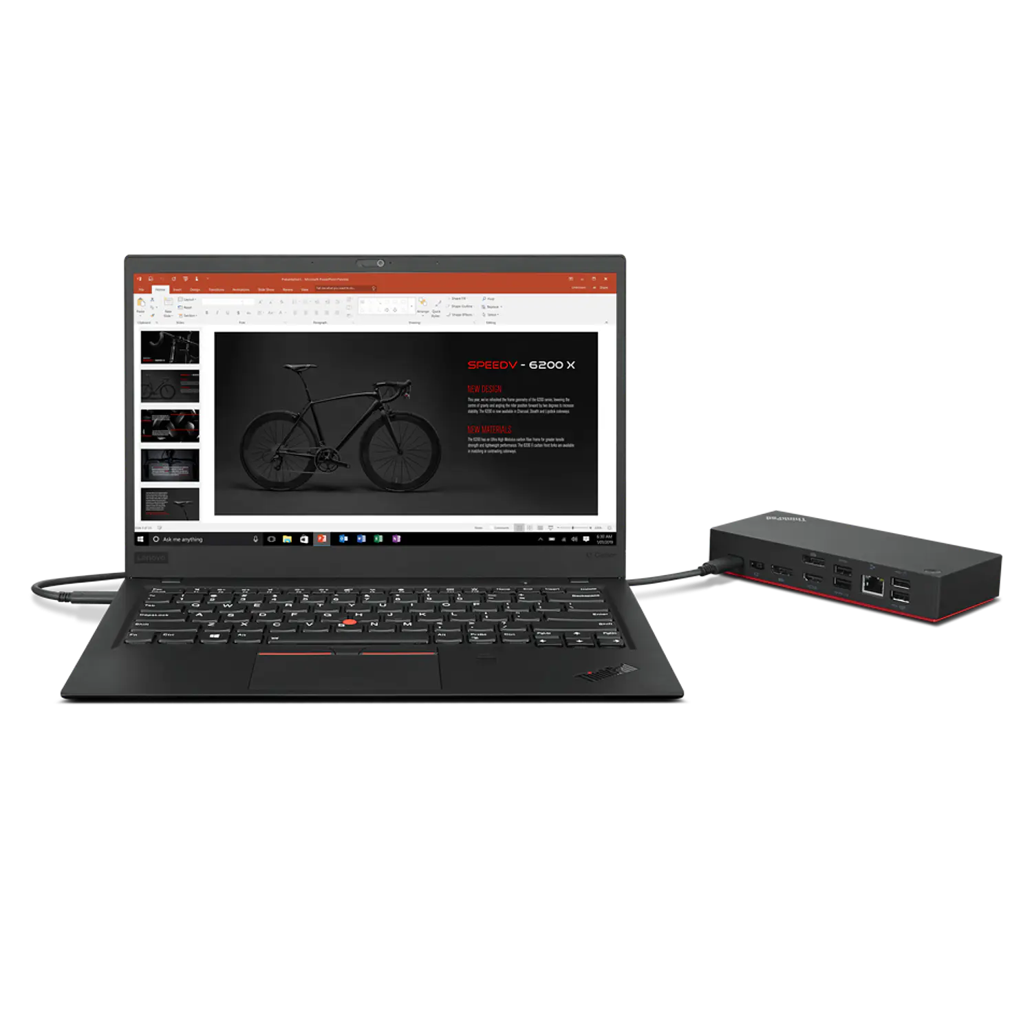Lenovo ThinkPad Universal USB-C Dock 90W, Triple Display 4K, 2x DP, HDMI, Gigabit Ethernet, 65W PD 6
