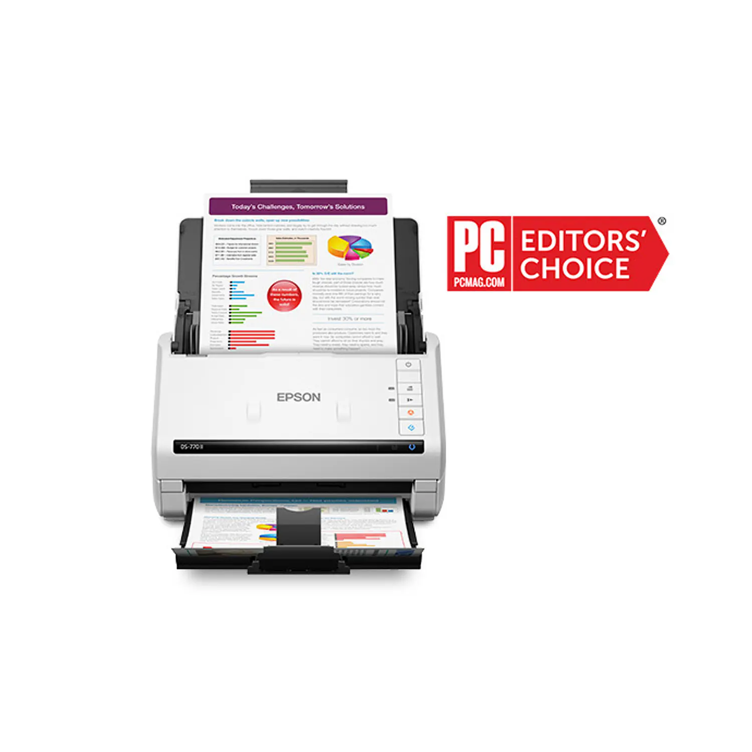 Epson DS-770 II B11B262201, Escáner Dúplex 45 ppm, 90 ipm, ADF 100 Hojas, 600 DPI, USB 3.0 1
