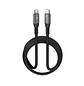 Klip Xtreme PowerGo 250 KAC-250-6FT, Cable USB-C a USB-C 1.8m, 60W, 480Mbps, Trenzado, Negro - Miniatura 1