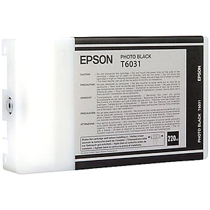 Epson T603100, Cartucho de Tinta Original Photo Black 220 ml, UltraChrome K3, Stylus Pro 7800/7880/9800/9880