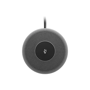 Logitech Micrófono de Expansión para MeetUp, Cable 6 m, Botón de Silencio, Negro