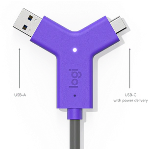 Logitech Swytch, Conexión USB para Videoconferencia BYOD, HDMI 2.0, USB 3.0, 4K, Grafito