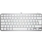 Logitech MX Keys Mini, Teclado Inalámbrico Compacto, Bluetooth, Retroiluminado, Español, Gris Pálido - Miniatura 1