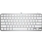 Logitech MX Keys Mini, Teclado Inalámbrico Compacto, Bluetooth, Retroiluminado, Español, Gris Pálido - Miniatura 2