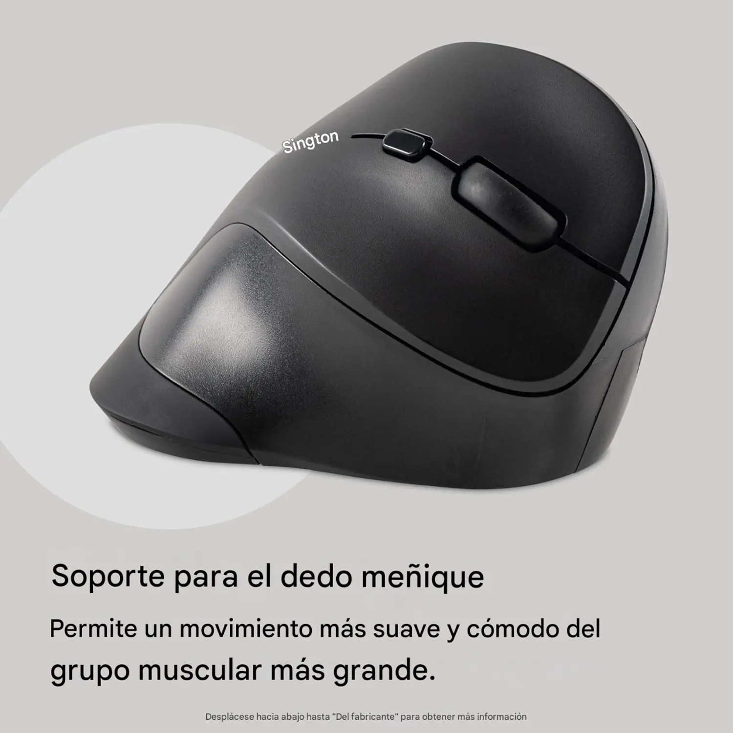 Kensington K75575WW, Mouse Vertical Ergonómico Inalámbrico, 2400 DPI, 6 Botones, USB, Negro 8