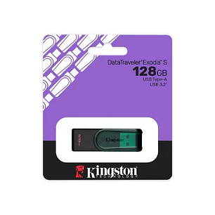 Kingston DataTraveler Exodia S KC-U3C128-7TG, Pendrive 128GB, USB 3.2 Gen 1, USB-A, Verde