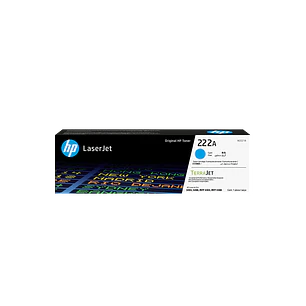 HP 222A W2221A, Tóner Cian Original LaserJet TerraJet, 1.200 Páginas