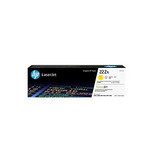 HP 222A W2222A, Tóner Amarillo Original LaserJet TerraJet, 1.200 Páginas