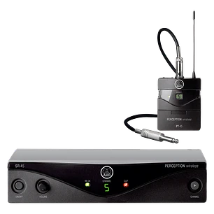AKG Perception Wireless 45 Instrumental Set Band-A, Sistema Inalámbrico UHF 530–560 MHz, PT45 + SR45