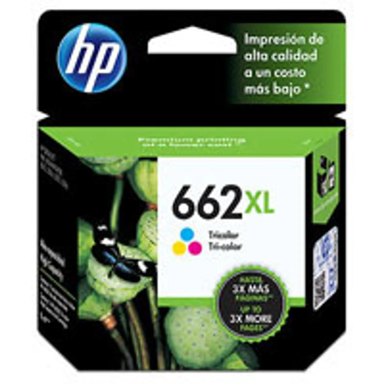 HP 662XL CZ106AL Cartucho de Tinta Tricolor Original, 8ml, 300 Páginas