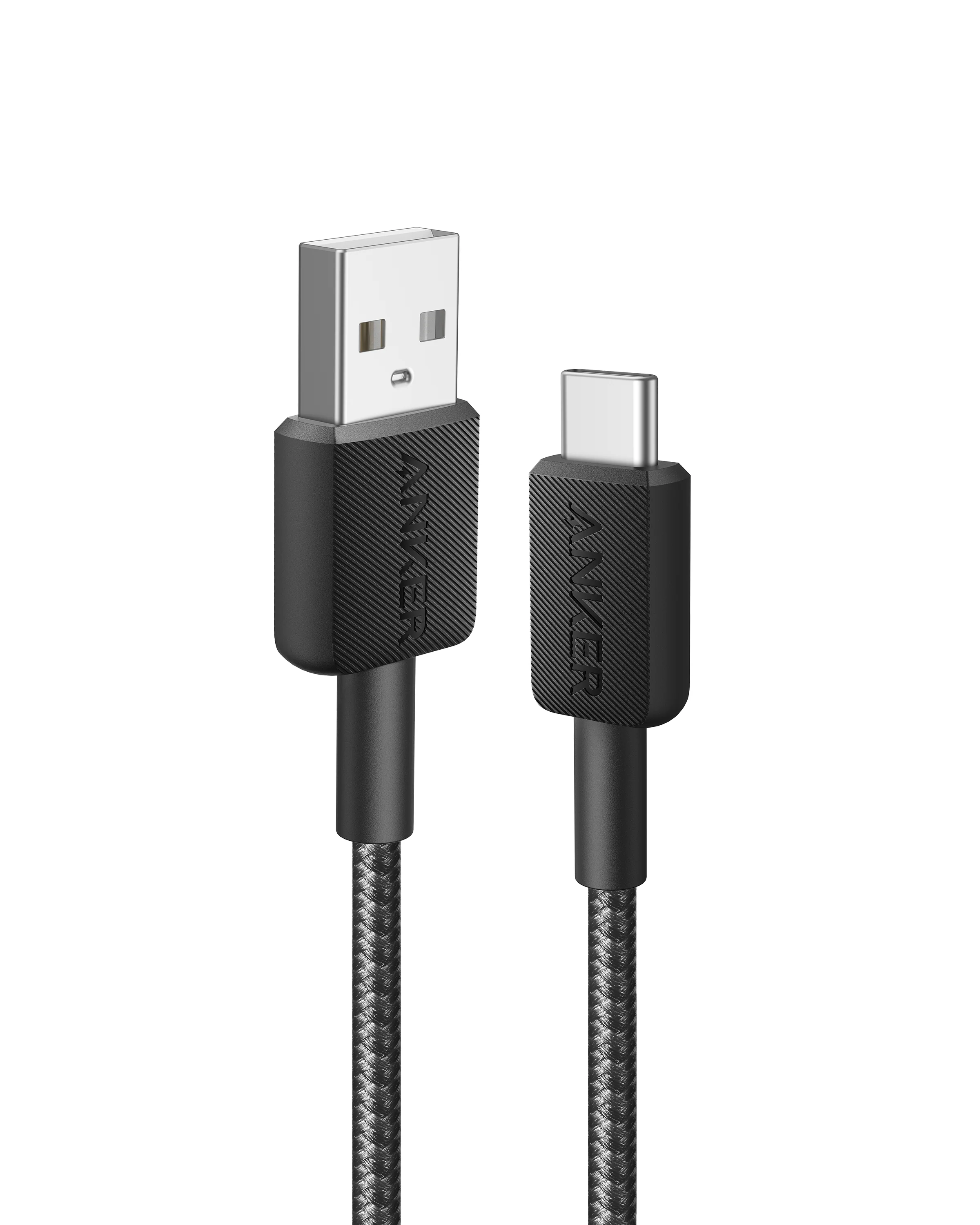 Anker 322 A81H5H11, Cable USB-A a USB-C 0,9m, 15W, 480Mbps, Trenzado, Negro