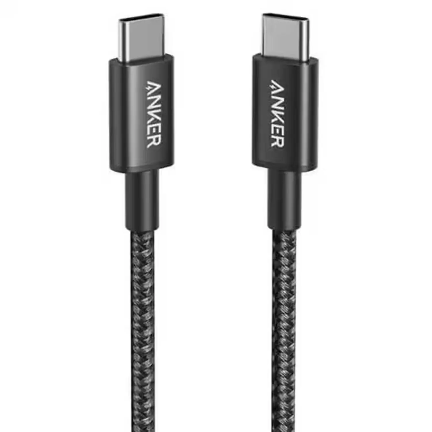 Anker A8753H11, Cable USB-C a USB-C 1,8m, 60W Power Delivery, 480Mbps, Nylon Trenzado, Negro 1
