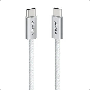 Anker Zolo A8060H21, Cable USB-C a USB-C 0,9m, 240W PD 3.1, 480Mbps, Trenzado, Blanco