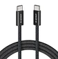 Anker Zolo A8060H11, Cable USB-C a USB-C 0,9m, 240W PD 3.1, 480Mbps, Trenzado, Negro - Miniatura 1