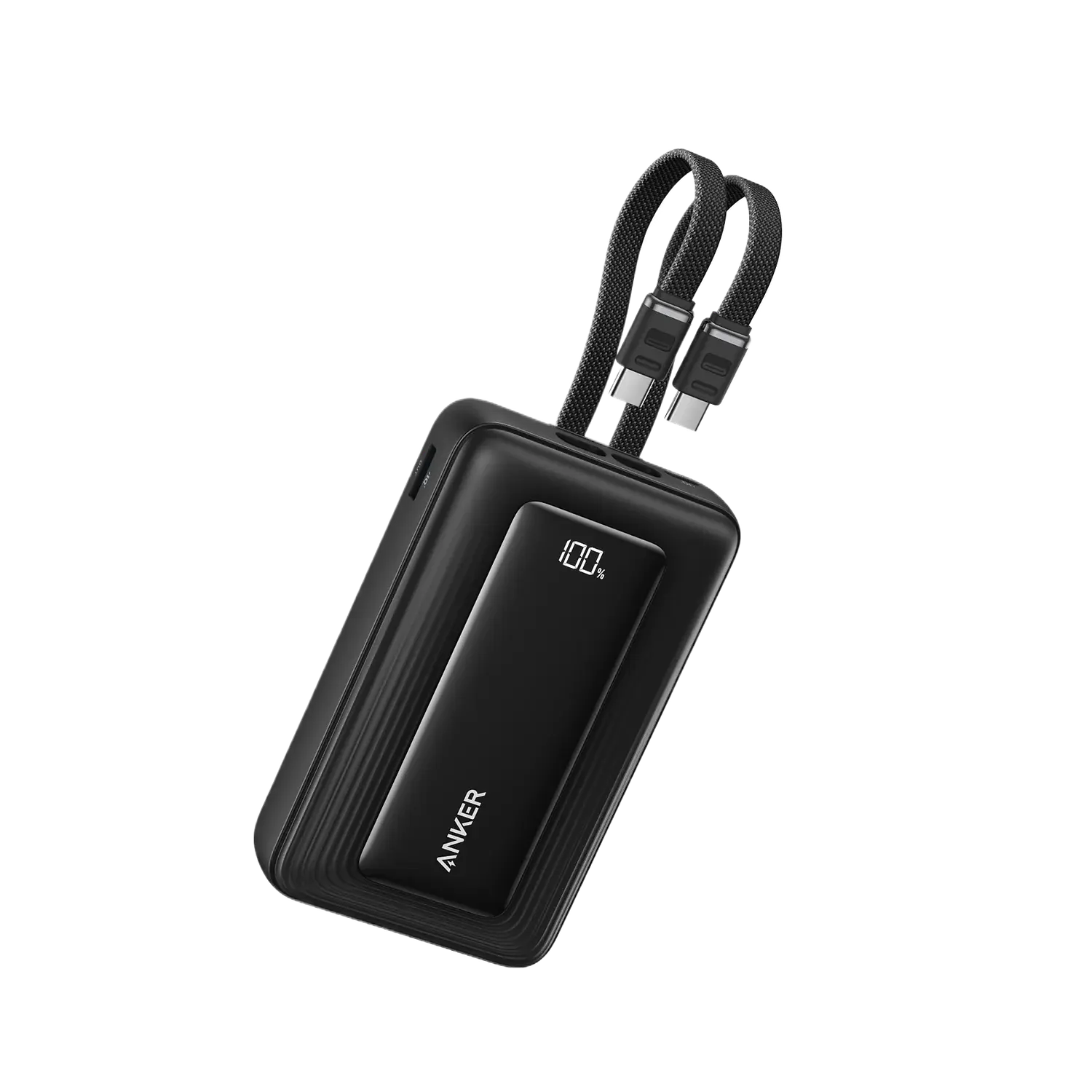 Anker Zolo A110MH12, Power Bank 20000mAh 45W, 2 Cables USB-C Integrados, USB-C + USB-A, Negro 1