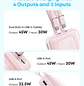 Anker Zolo A110MH12, Power Bank 20000mAh 45W, 2 Cables USB-C Integrados, USB-C + USB-A, Negro - Miniatura 3