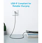 Anker 322 A81H5H11, Cable USB-A a USB-C 0,9m, 15W, 480Mbps, Trenzado, Negro - Miniatura 3