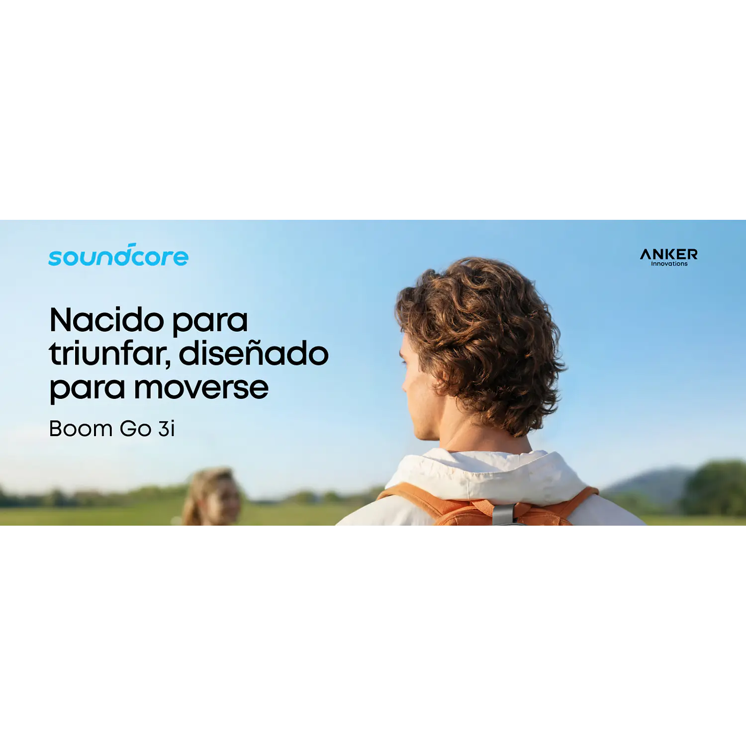 Soundcore Boom Go 3i D5103010, Parlante Bluetooth 15W, IP68, 24h, BassUp 2.0, Negro 3