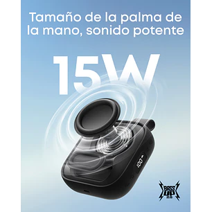 Soundcore Boom Go 3i D5103010, Parlante Bluetooth 15W, IP68, 24h, BassUp 2.0, Negro