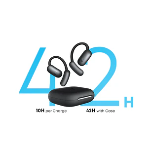 Soundcore AeroFit 2 AI A3874Z12, Audífonos Open-Ear Bluetooth 5.4, LDAC, IP55, 35h, Negro