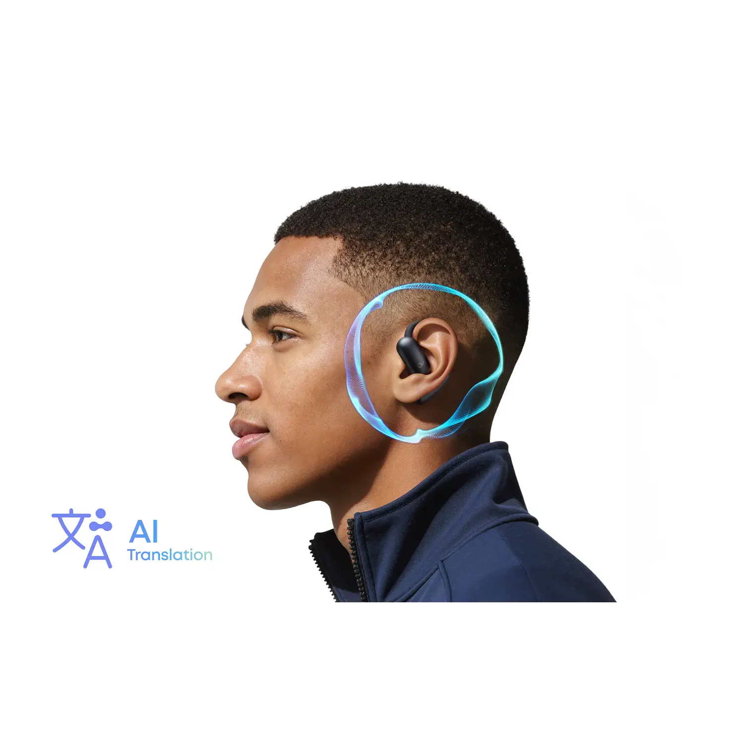 Soundcore AeroFit 2 AI A3874Z12, Audífonos Open-Ear Bluetooth 5.4, LDAC, IP55, 35h, Negro 3