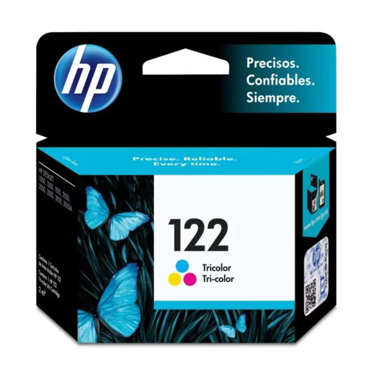 HP 122 CH562HL Cartucho de Tinta Tricolor Original, 100 Páginas