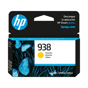 HP 938 4S6X7PL Cartucho de Tinta Amarillo Original, 10ml, 800 Páginas