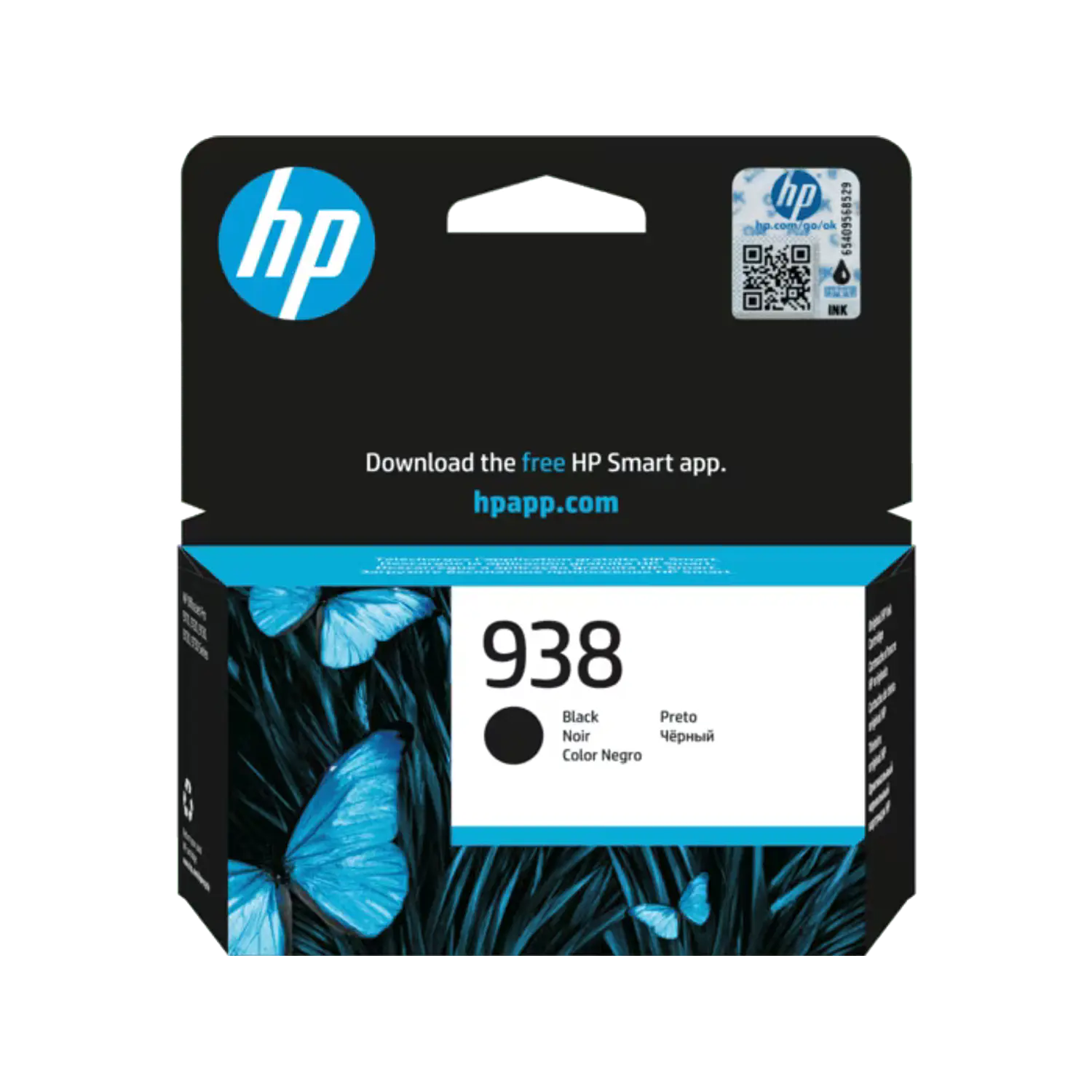 HP 938 4S6X8PL Cartucho de Tinta Negro Original, 1250 Páginas