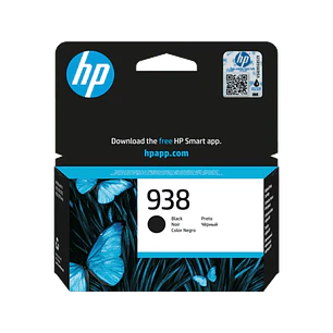 HP 938 4S6X8PL Cartucho de Tinta Negro Original, 1250 Páginas