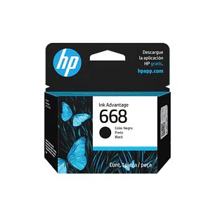 HP 668 7FP37VL Cartucho de Tinta Negro Original, 160 Páginas