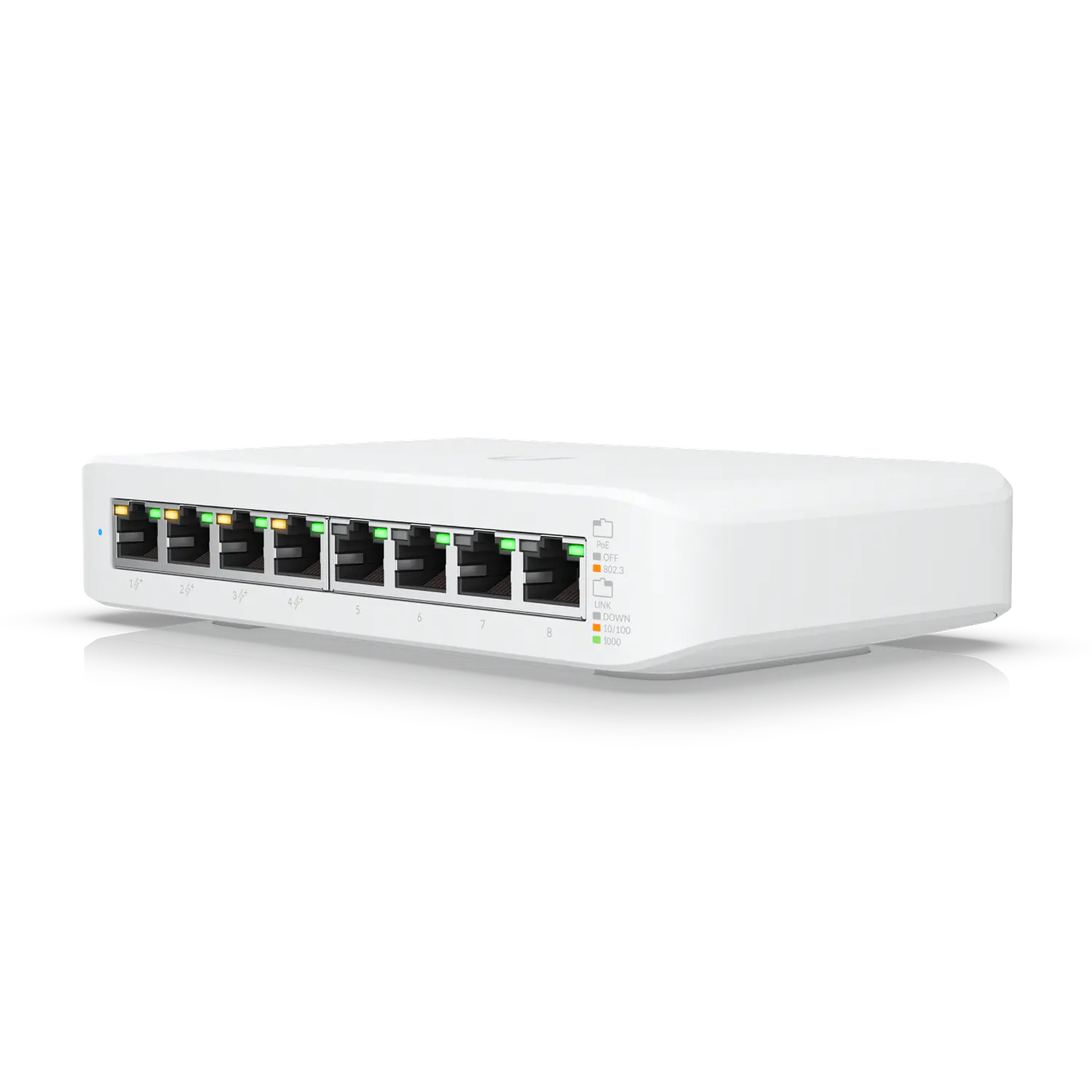 Ubiquiti USW-Lite-8-POE Switch 8 Puertos Gigabit, 4 PoE+, L2, 16 Gbps, 52W, Fanless 1