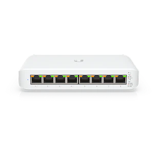 Ubiquiti USW-Lite-8-POE Switch 8 Puertos Gigabit, 4 PoE+, L2, 16 Gbps, 52W, Fanless