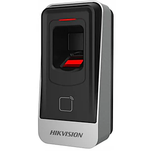 Hikvision Lector Control Acceso Huella + Mifare, 5000 Huellas, RS-485, IP65, 12V, Tamper