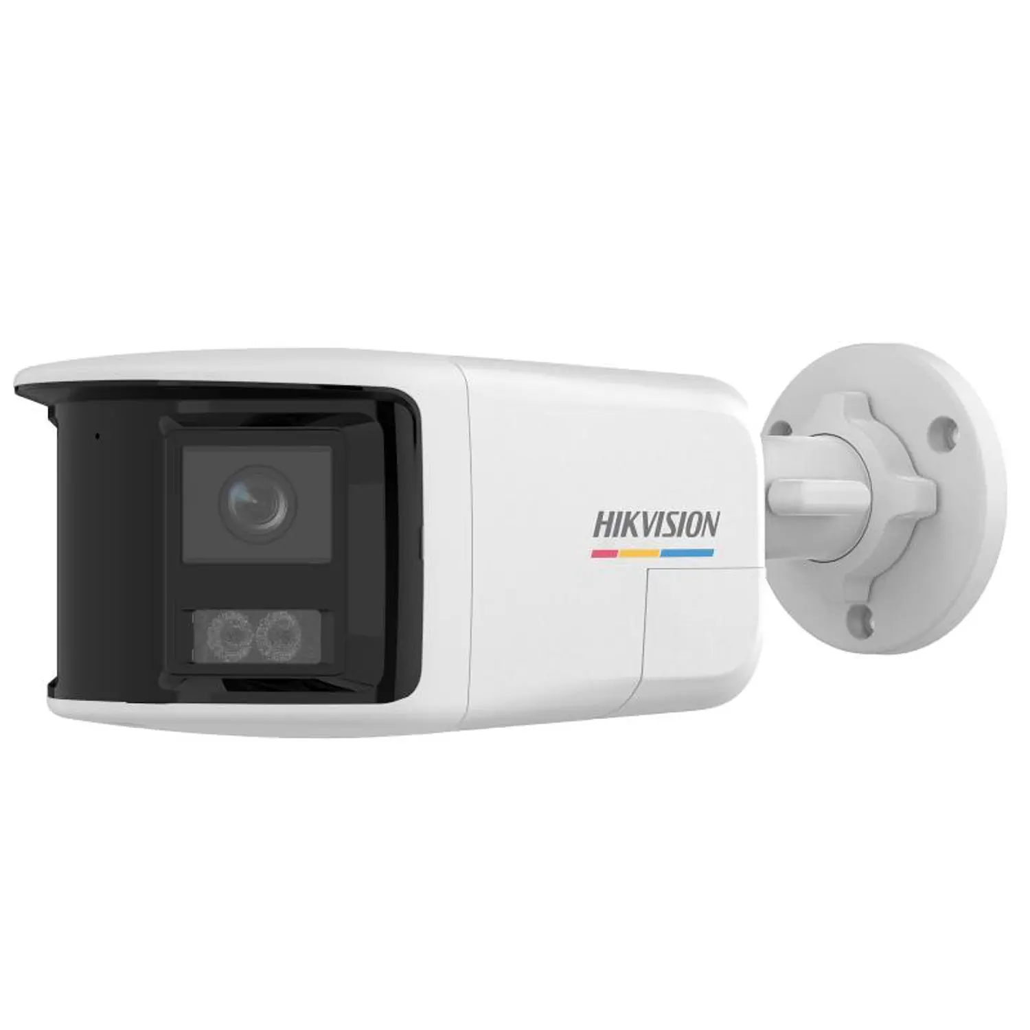 Hikvision Cámara IP Panorámica 6MP 180°, ColorVu, Audio 2 Vías, PoE, IP67, Sirena, Flash Rojo/Azul 1