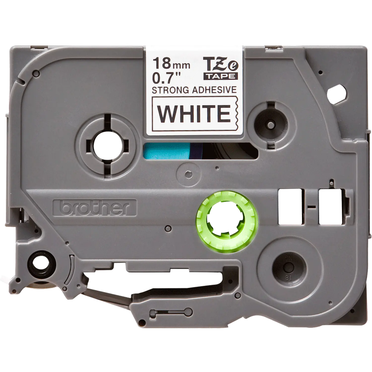 Brother TZe-S241 Cinta Laminada Adhesivo Extra Fuerte, Negro sobre Blanco, 18 mm x 8 m 2