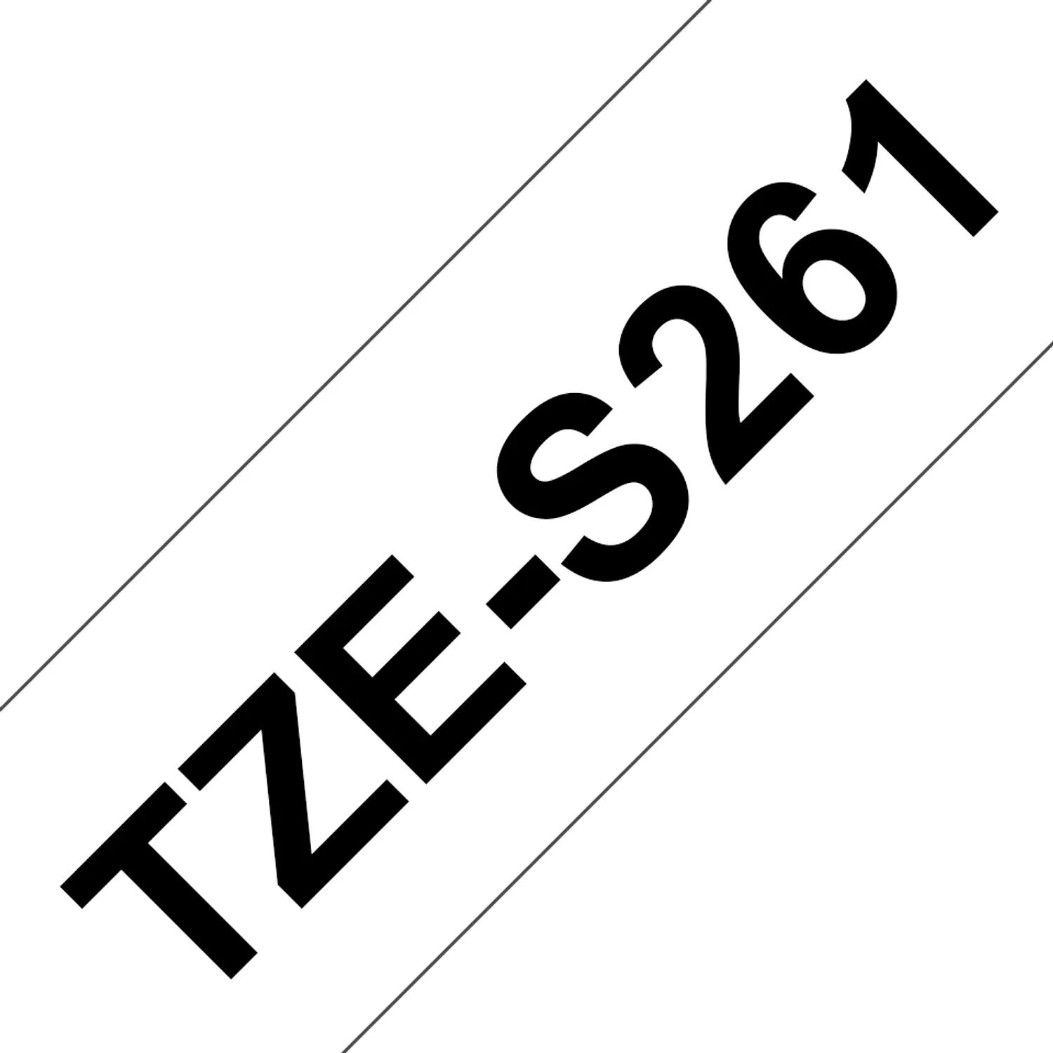 Brother TZe-S261 Cinta Laminada Adhesivo Extra Fuerte, Negro sobre Blanco, 36 mm x 8 m 3