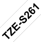 Brother TZe-S261 Cinta Laminada Adhesivo Extra Fuerte, Negro sobre Blanco, 36 mm x 8 m - Miniatura 3
