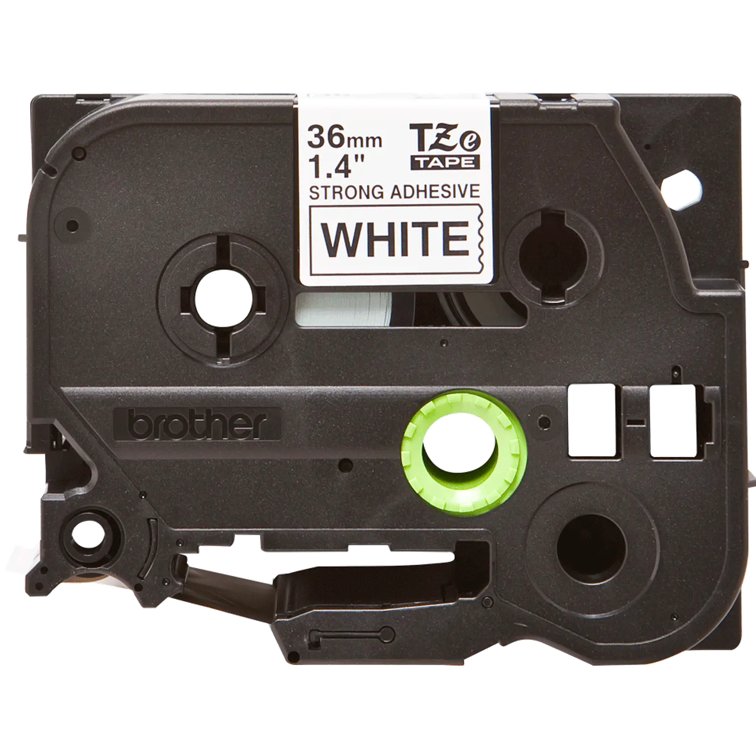 Brother TZe-S261 Cinta Laminada Adhesivo Extra Fuerte, Negro sobre Blanco, 36 mm x 8 m 2