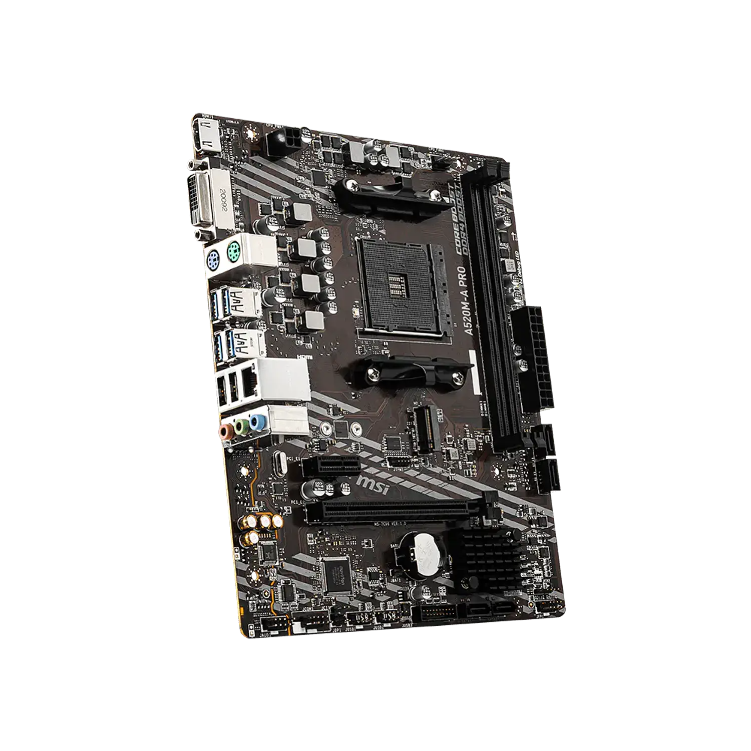 MSI A520M-A PRO Placa Madre Micro-ATX, AMD A520, Socket AM4, DDR4, M.2, HDMI 3