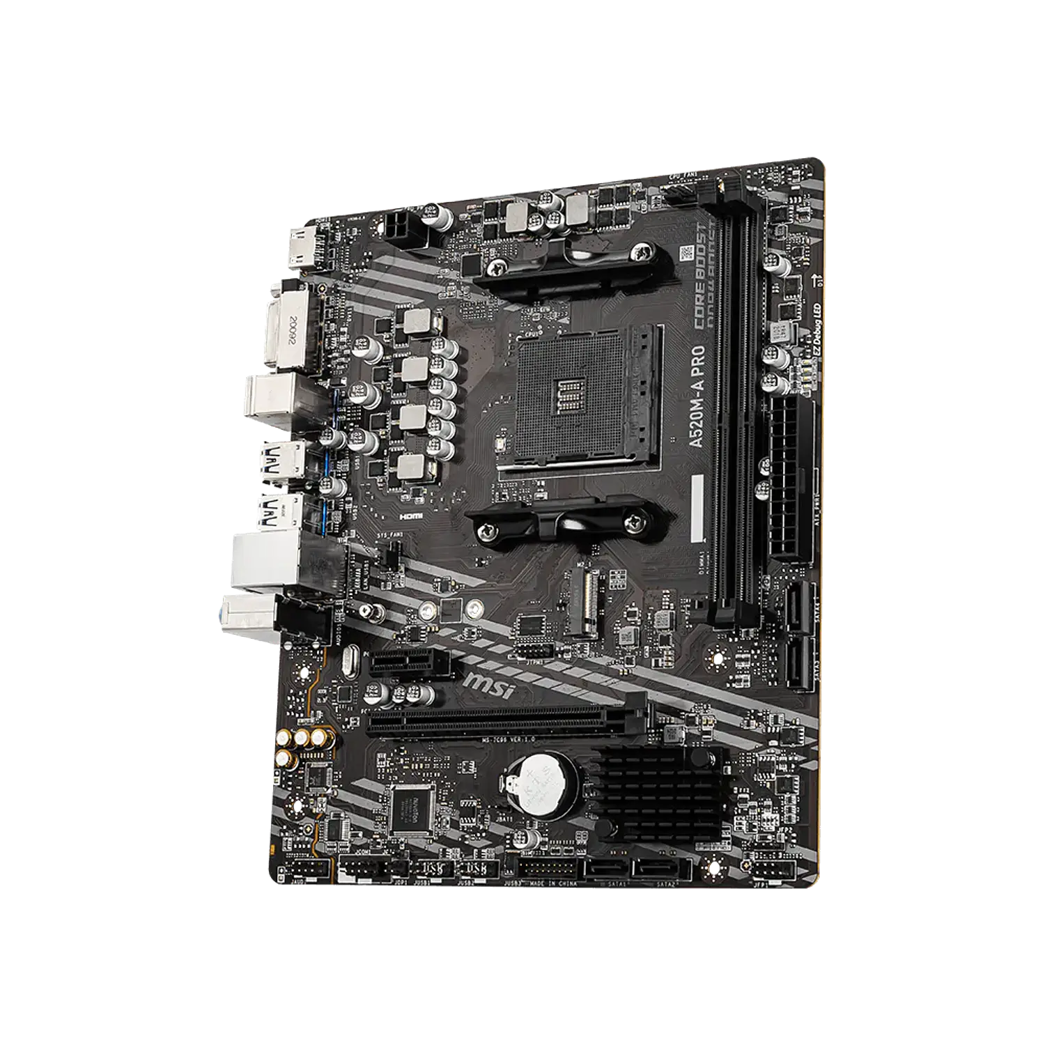 MSI A520M-A PRO Placa Madre Micro-ATX, AMD A520, Socket AM4, DDR4, M.2, HDMI 5