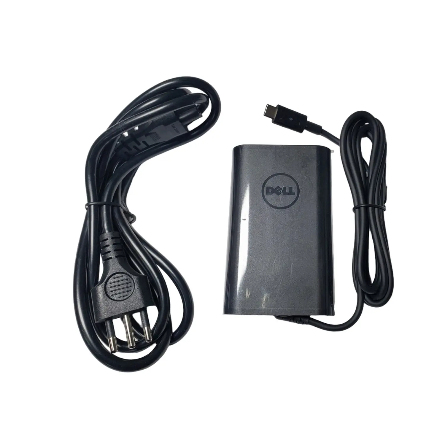 Dell 450-BFCT, Cargador USB-C 65W, Carga USB-PD, 100-240V, 20V 3.25A, Cable Nacional, Negro