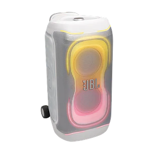 JBL PartyBox 330, Parlante Bluetooth 280W, 18h, AI Sound Boost, Auracast, Luces, IPX4, Mic/Guitarra, Blanco