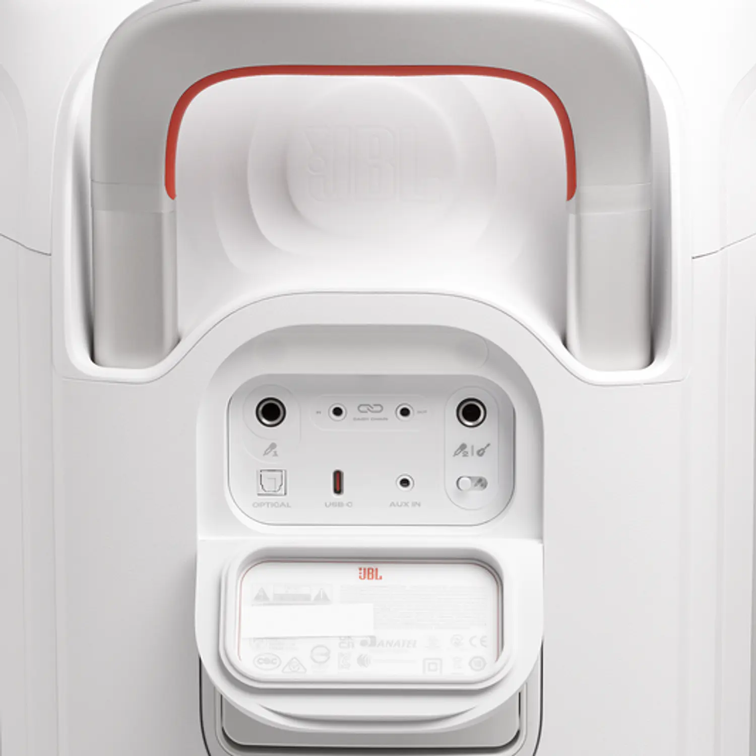 JBL PartyBox 330, Parlante Bluetooth 280W, 18h, AI Sound Boost, Auracast, Luces, IPX4, Mic/Guitarra, Blanco 10