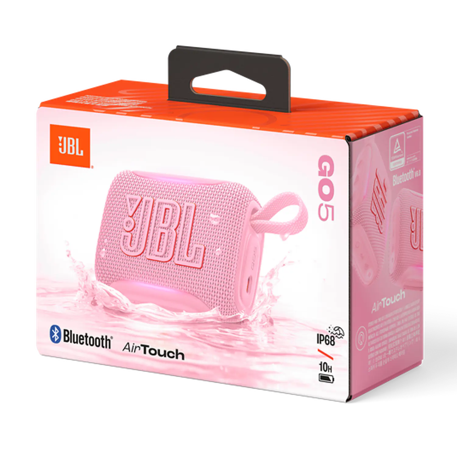 JBL Go 5, Parlante Bluetooth 4.8W, 10h, Auracast, AirTouch, USB-C Lossless, IP68, Rosa 8