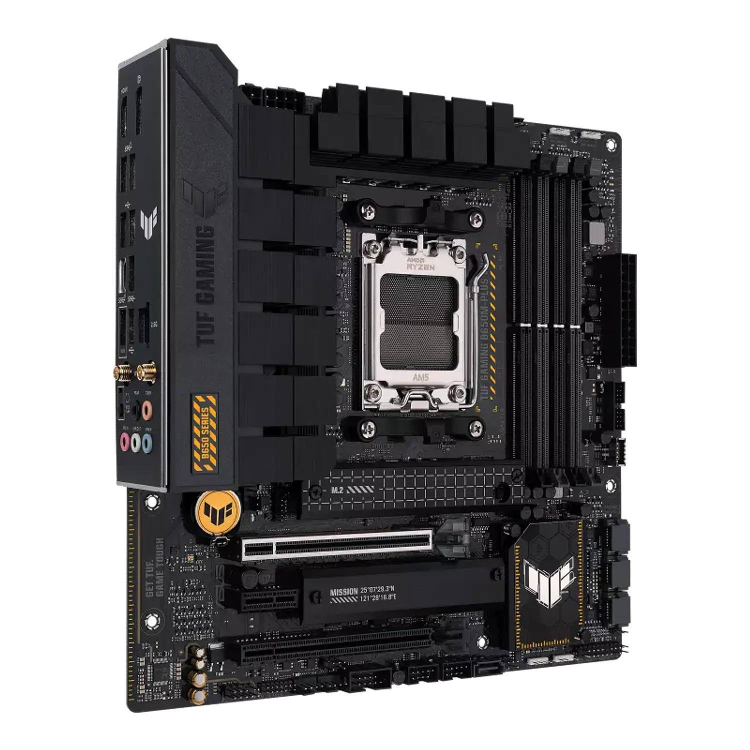 ASUS TUF Gaming B650M-PLUS WIFI, Placa Madre Micro-ATX AM5, DDR5, M.2 PCIe 5.0, WiFi 6, 2.5GbE, USB-C 20Gbps 2