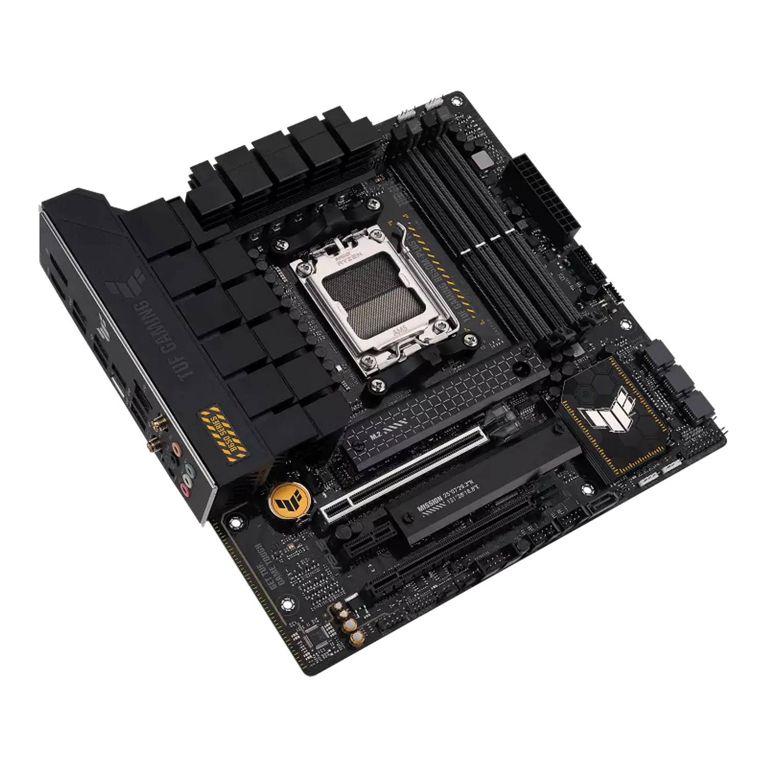 ASUS TUF Gaming B650M-PLUS WIFI, Placa Madre Micro-ATX AM5, DDR5, M.2 PCIe 5.0, WiFi 6, 2.5GbE, USB-C 20Gbps 5