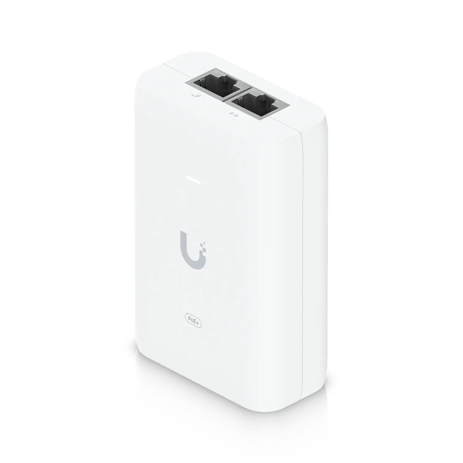 Ubiquiti U-PoE+, Inyector PoE+ 30W, Gigabit Ethernet, 48V 0.65A, Protección contra Sobretensiones 1