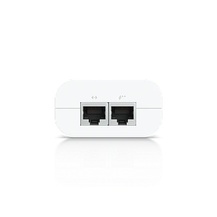 Ubiquiti U-PoE+, Inyector PoE+ 30W, Gigabit Ethernet, 48V 0.65A, Protección contra Sobretensiones