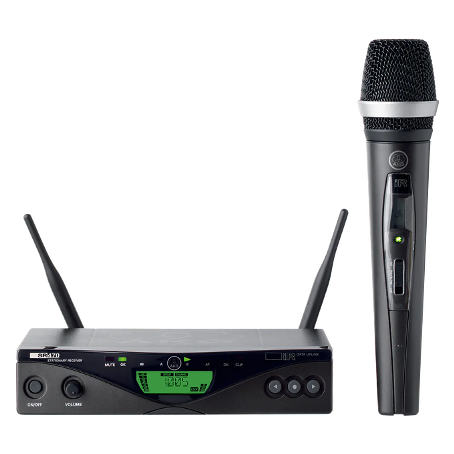 AKG WMS470 Vocal Set D5, Micrófono Inalámbrico UHF, Banda 5-A, 50mW, Receptor Diversity SR470, D5 Supercardioide